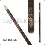 BAGUETTE ACTION EIGHT BALL MAFIA RED BIKER SKULL SPORT GRIP